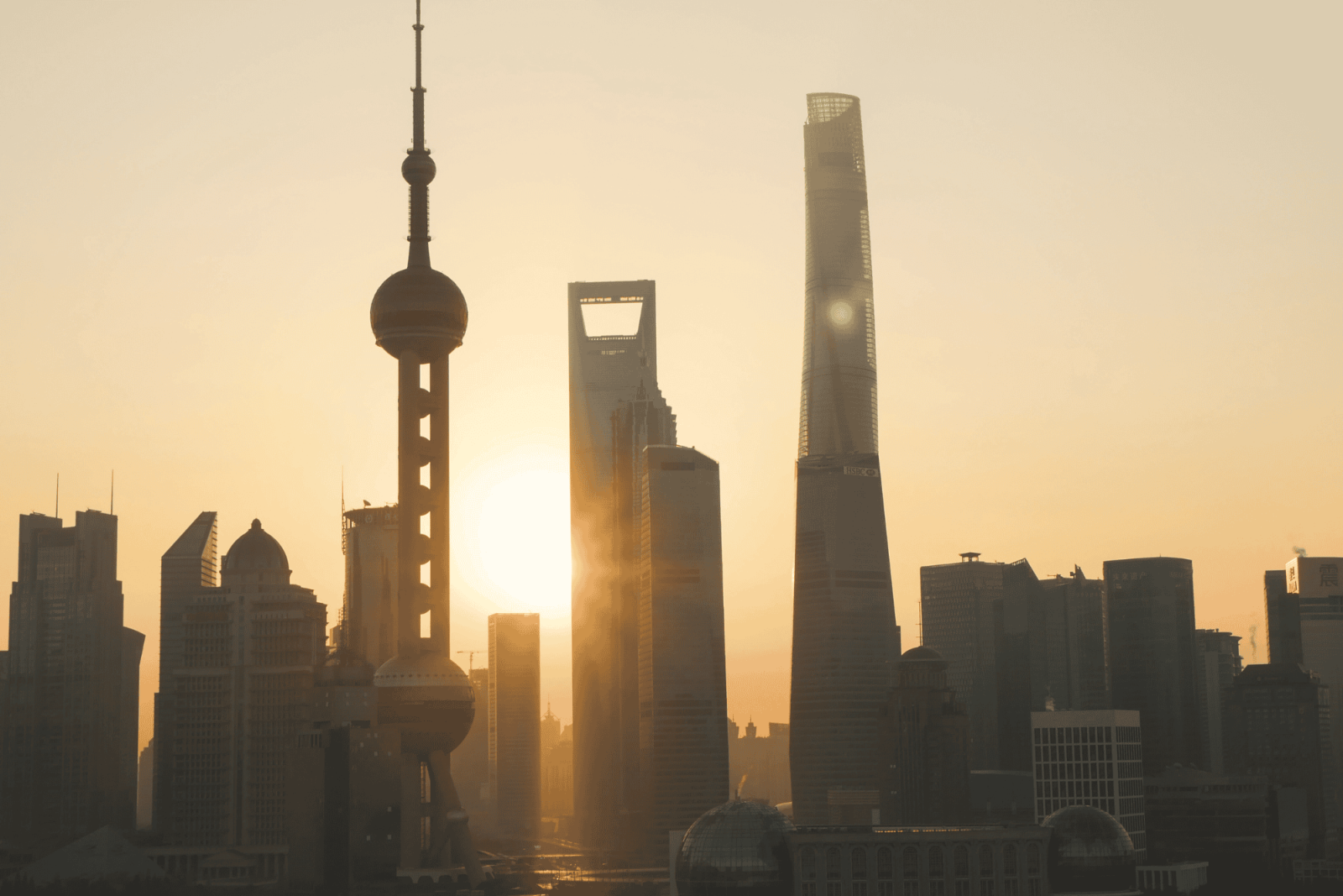 Kiina auringonlaskumaisema